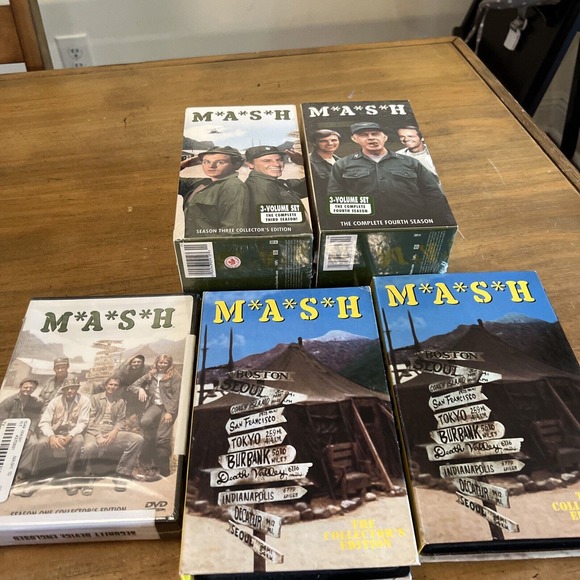 Huge MASH VHS & DVD lot Collector’s Editions Some New - Picture 1 of 10